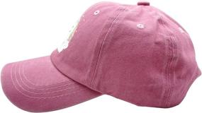 img 1 attached to 🦄 Cute Unicorn Hats for Girls: Adjustable Baseball Caps, Ages 3-12 - Waldeal