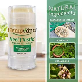 img 1 attached to 🌿 Hempvana Heel Tastic: Advanced Healing Therapy for Dry, Cracked Heels - Infused with Cannabis Seed Oil Extract - Effective Cracked Heel Treatment for Women + Men