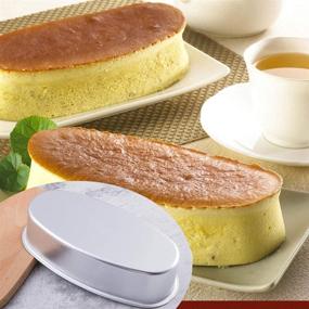 img 3 attached to 🍰 Набор формы для чизкейка и мясного хлеба овальной формы диаметром 8 дюймов | Антипригарное алюминиевое выпечное изделие для духовки и моментального горшка | Идеально подходит для домашних пирогов | Ежедневное использование
