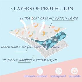 img 3 attached to Waterproof Washable Wateproof Incontinence Underpads Nursery for Bedding