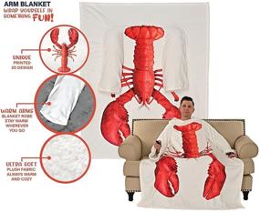 img 3 attached to Одеяло Lobster Wearable ARM Microfiber