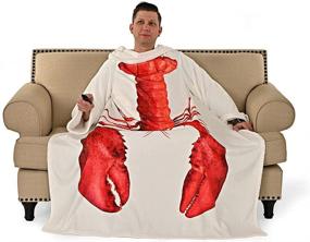 img 4 attached to Lobster Wearable ARM Blanket Microfiber