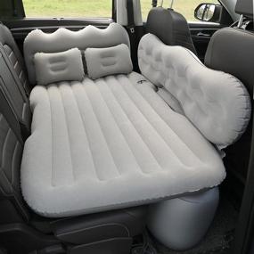 img 4 attached to 🚗 Gray Lammyner Car Air Mattress Inflatable Bed for SUV, Truck, Camping, Travel, Hiking, Trip & Outdoor Activities