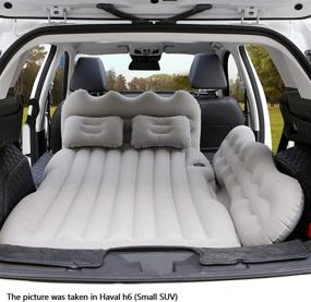 img 3 attached to 🚗 Gray Lammyner Car Air Mattress Inflatable Bed for SUV, Truck, Camping, Travel, Hiking, Trip & Outdoor Activities