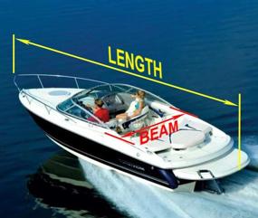 img 1 attached to 🚤 High Performance Waterproof Boat Cover for V-Hull Tri-Hull Runabouts Fishing Boats - GEARFLAG 600D Heavy Duty Marine Grade UV Resistant with Adjustable Side Straps (14'-16' Long, 600D)