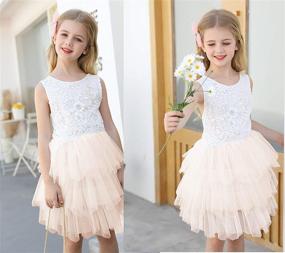 img 1 attached to 👗 Восхитительные платья без спины Qmislg для стильных маленьких леди