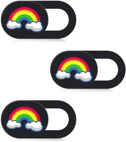 img 4 attached to 📸 Ultra Thin Webcam Cover for Laptop, iPhone, iPad & More - Protect Privacy with Secure Slide- Rainbow (3 Pack)