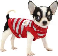 🐶 lophipets: premium, 100% cotton striped dog shirts for small dogs - ideal for chihuahuas and puppies! логотип