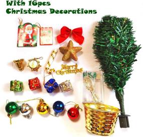 img 2 attached to Christmas Tabletop Artificial Ornaments Decorations Seasonal Decor in Trees