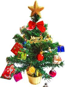 img 4 attached to Christmas Tabletop Artificial Ornaments Decorations Seasonal Decor in Trees