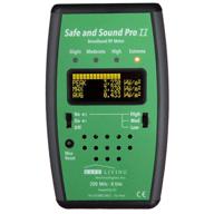 safe and sound pro ii rf meter 200mhz - 8ghz - accurate wireless devices measurement: cell phones, wifi, smart meters, and more logo