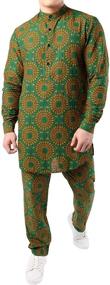 img 4 attached to Традиционный спортивный костюм JOGAL African Dashiki