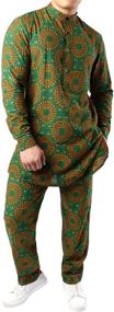 img 2 attached to Традиционный спортивный костюм JOGAL African Dashiki