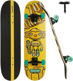 img 4 attached to 700KIDS Skateboard Beginners Skateboards Adult，Robot