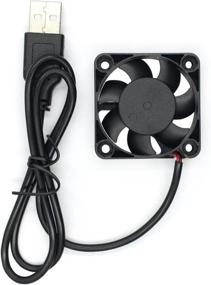 img 2 attached to 🌀 ANVISION 40mm x 10mm DC 5V USB Brushless Cooling Fan, Dual Ball Bearing, Improved YDM4010B05