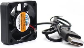 img 3 attached to 🌀 ANVISION 40mm x 10mm DC 5V USB Brushless Cooling Fan, Dual Ball Bearing, Improved YDM4010B05