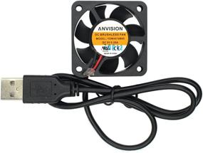 img 4 attached to 🌀 ANVISION 40mm x 10mm DC 5V USB Brushless Cooling Fan, Dual Ball Bearing, Improved YDM4010B05