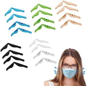 img 4 attached to 20 Pack Silicone Anti-Fog Nose Bridge Strips - Reusable Nose Bridge Pads for Comfortable Mask Wearing, Prevent Eye Glasses from Fogging, Create More Space