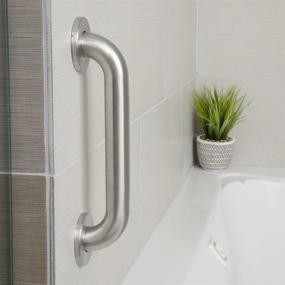 img 2 attached to 36-Inch Stainless Steel Grab Bar by Amazon Basics