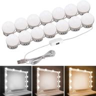 pretmess hollywood vanity mirror lights kit: adjustable color & brightness, 14 led bulbs for makeup vanity table set in dressing room (mirror not included) логотип