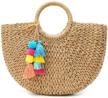 womens large straw summer handwoven women's handbags & wallets and hobo bags logo