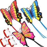 🦋 3-piece set: vibrant butterfly kites with long tails for boys, girls, and adults - perfect for outdoor games, beach trips, and unforgettable memories логотип