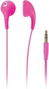 img 2 attached to 🎧 iLuv Pink Bubble Gum 2 Flexible, Jelly-Type Stereo Earphones - iEP205PNK