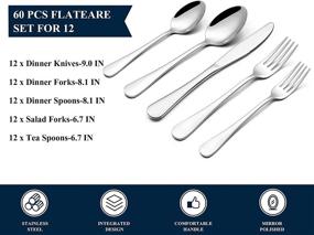 img 3 attached to Yoehka Stainless Restaurant Dishwasher: Premium Silverware for Tabletop & Serveware