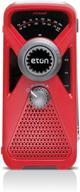 🔴 красный ручной турбинный am/fm погодный радиоприемник eton frx2 с зарядным устройством для смартфонов (nfrx2wxr) логотип