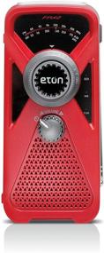 img 4 attached to 🔴 Красный ручной турбинный AM/FM погодный радиоприемник Eton FRX2 с зарядным устройством для смартфонов (NFRX2WXR)