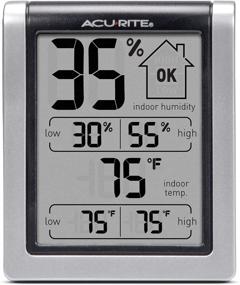 img 4 attached to 🌡️ AcuRite 00613 Digital Hygrometer & Indoor Thermometer: Accurate Pre-Calibrated Humidity Gauge, Compact Design, Black