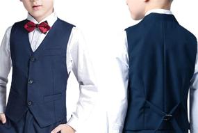 img 1 attached to Plsily Boys Blazer: Stylish and Dapper Formal Dress for Weddings and Special Occasions