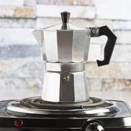 кофеварка для эспрессо moka pot - классический итальянский стиль для насыщенного и вкусного эспрессо - простая в эксплуатации - быстрая очистка (3 чашки) логотип