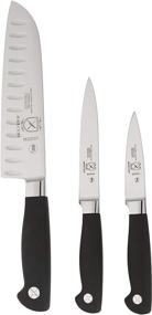 img 3 attached to 🔪 Mercer Culinary M21910 Genesis 4-куска Начальный Набор из Кованой Стали в Стильно Черном Цвете - Премиальный Кулинарный Набор для Начинающих!