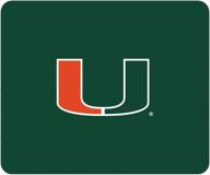 university of miami mousepad classic logo