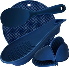 img 4 attached to 🔥 Enhance Your Styling with the Silicone Spoon Trivet Paddle - A Must-Have Kitchen Tool!