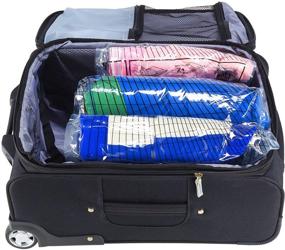 img 4 attached to 🔥 Maximize Storage Space with Lewis N. Clark Reusable Compression Bags - 3 Pack (1 Medium, 1 Large, 1 XL) - Ideal for Travel, Camping, Laundry, Pillows, Blankets & More! Clear & Convenient