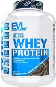 img 4 attached to Порошок белка сыворотки Evlution Nutrition 100% Whey - 25 г белка, 6 г BCAA, 4 г глутамина, без глютена (5 фунтов, двойной богатый шоколад)