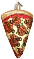 🍕 christmas tree ornaments: old world style pizza slice decorations logo