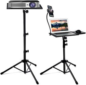 img 4 attached to Bulalu Projector Stand: Portable 📽️ Laptop Tripod Stand for Stage or Studio