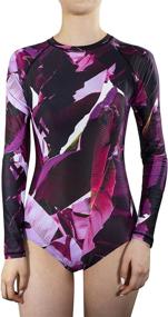 img 4 attached to ALLEZ Printed Swimsuit Swimwear Multicolored Women's Clothing