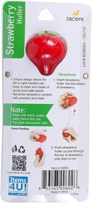 img 1 attached to Effortlessly Remove Strawberry Stems with Jacent Easy Grip Strawberry Huller