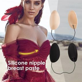 img 1 attached to SUPSweet Candyy Womens Deep Plunge Push-up Frontless Bra Kit, Backless Strapless Bra Set