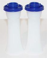 🧂 tupperware tokyo blue large hourglass salt and pepper shakers: enhanced seo logo