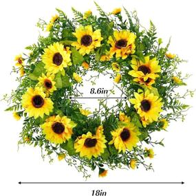 img 3 attached to WXBOOM Artificial Sunflower Weatherproof Farmhouse