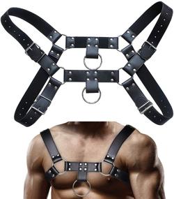img 4 attached to 🔗 Flexible Leather Harness: Unleash Your Inner Clubwear Sensation
