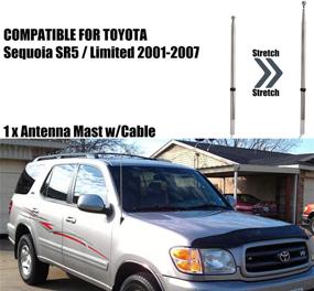 img 3 attached to 🚗 Power Car Antenna Mast & Cable Replacement (86337-AF011) for Toyota Sequoia 2001-2007 - Unikpas