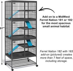 img 2 attached to 🏠 MidWest Homes for Pets 183 Ferret Nation Add-On Unit, with 1-Year Manufacturer Warranty