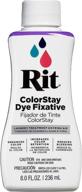 🎨 enhance color longevity with rit dye rit colorstay, 8 fl oz, dye fixative logo