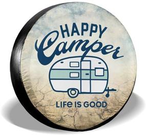 img 4 attached to 🔧 Fresquo Spare Tire Cover - Universal Wheel Tire Covers for RV, SUV, Trailer, and Truck - Compatible and Versatile